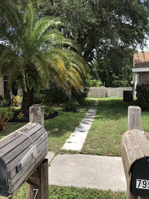 Path to the back of the house