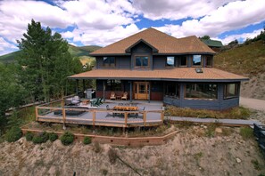 Large south facing deck