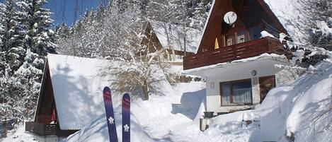 Außenseite Ferienhaus [Winter]