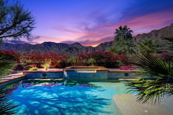 The backyard view from your own private oasis!