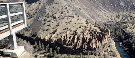 Sits ON the Canyon trail