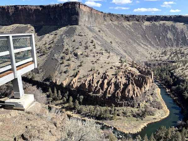 Sits ON the Canyon trail