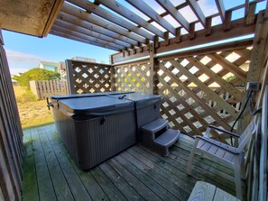 Hot Tub - Located on the ground level enjoy this private hot tub.