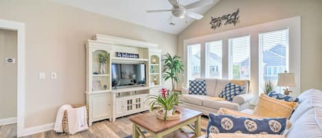 Surf City Vacation Rental | 4BR | 3.5BA | Step-Free Access | Elevator Access