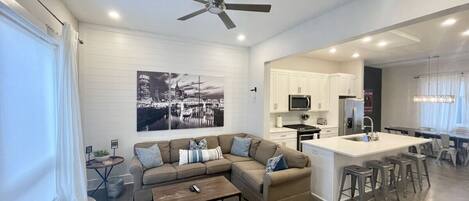 open concept floor plan perfect for socializing