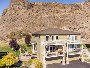 Above it All: - Above it All is the townhome on the left at the base of the canyon walls.