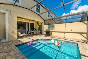 Relax in your own pool or walk 1 block to the amazing Solara Resort water park!