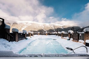 You can take in the beauty 365 days a year thanks to the building's outdoor heated pool!