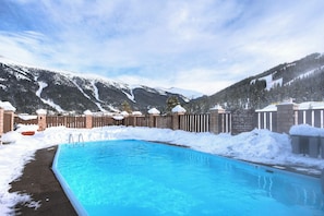 You can take in the beauty 365 days a year thanks to the building's outdoor heated pool!