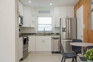 Full size fridge freezer and dishwasher