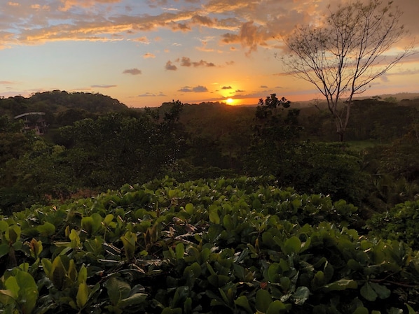 Sunset view from main terrace