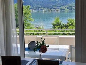 Property, Water, Azure, Building, Shade, Plant, Interior Design, Architecture, Window, Flowerpot