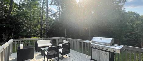 Large Deck, with grill (gas included) 