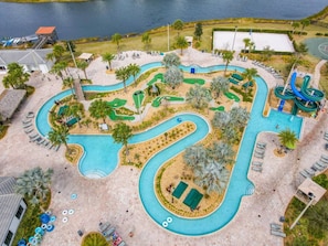 Your stay includes access to a refreshing lazy river escape.