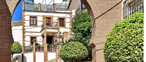 Casa Luis sits in a quiet cul-de-sac, from the main road via a Moorish arch