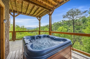 Enjoy the hot tub with a view!