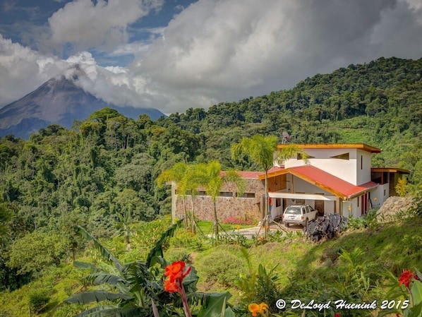 "Your" house. Arenal Volcano in view, Rainforest and Cloud forest in view. 