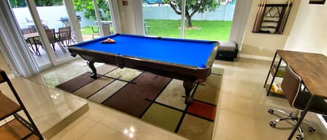Newest addition 9’ long Billiards Table