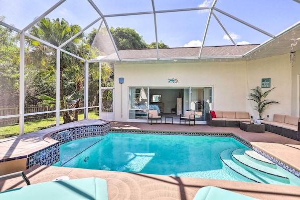 Merritt Island Vacation Rental | 3BR | 2BA | 2 Stairs Required | 2,600 Sq Ft
