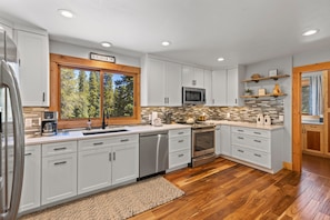 Fully stocked kitchen