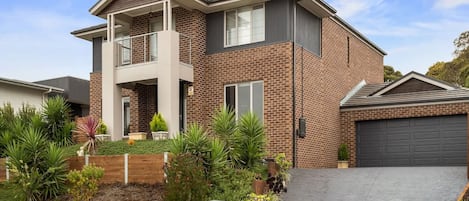 Two storey house with double garage