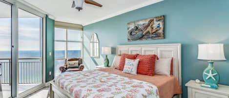 Master bedroom retreat with Gulf views!