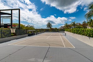 Our tennis, pickleball, basketball, and shuffleboard court.