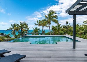 Our heated infinity pool.