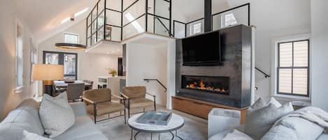 Fireplace and Loft