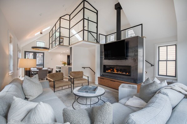 Fireplace and Loft