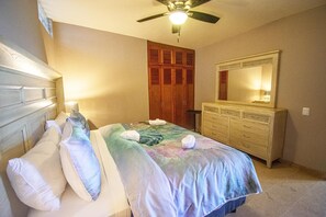 King Bed in large bedroom