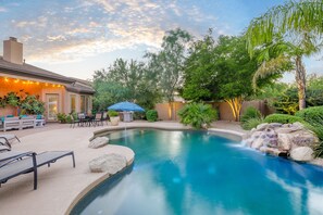 Lushly landscaped grounds. 