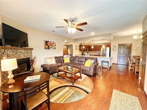 Living Room and Dining Room