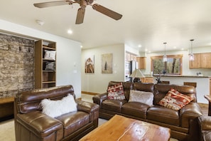 Living Area with Custom Mudroom