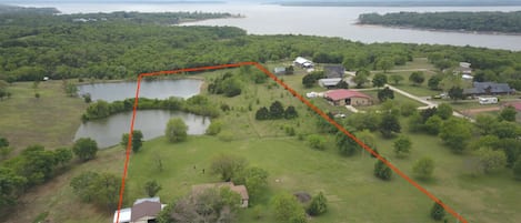 Ariel view of the property 