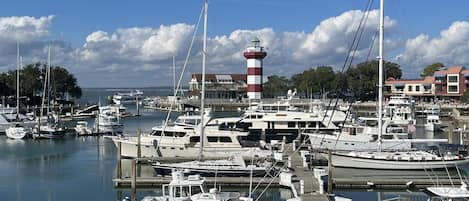 Beautiful Harbor views from our balcony