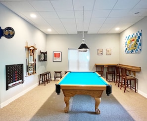 Pool, darts, connect 4, and catching up in the Bavarian bar here!