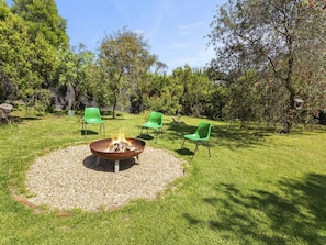 Firepit is available, BYO kindle and woods