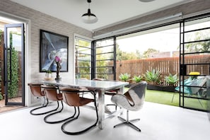 unique and stylish dining area