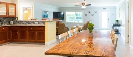 Front Door Living, Dinning Room & Kitchen.
