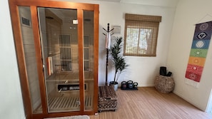 Sauna room. - Brand New Yoga Room with Sauna!