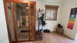 Sauna room. - Brand New Yoga Room with Sauna!