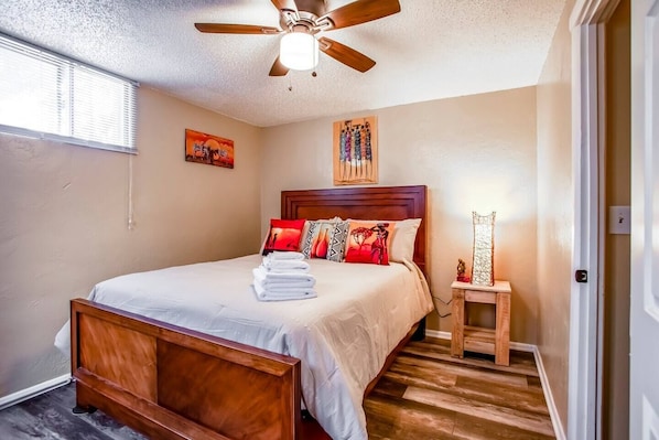 Beatiful bedrooms in this 2 bed/1 bath suite.