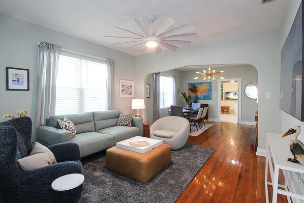 Every room is spacious, yet cozy