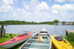 Canoe and kayaks onsite for guest use