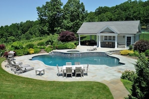 pool and hot tub