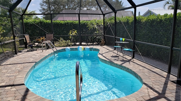 Come enjoy the heated swimming pool at The Carefree Flamingo!