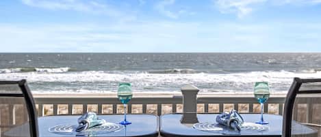 Breathtaking views from the oversized deck for your relaxing,  dining pleasure!