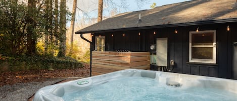 Welcome to our country cabin with a hot tub!