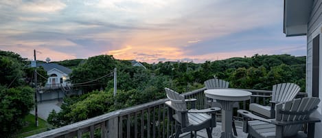 Sunset view from the upper level deck!